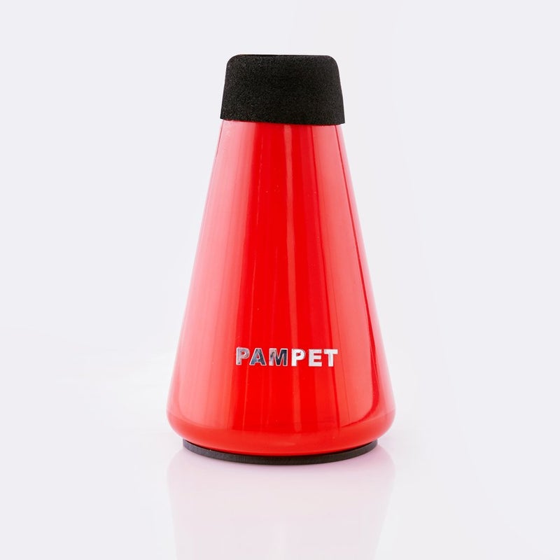 Pampet Lightweight Practice Trumpet Mute Silencerï¼ŒTrumpet Straight Mute (Red) - Image 1
